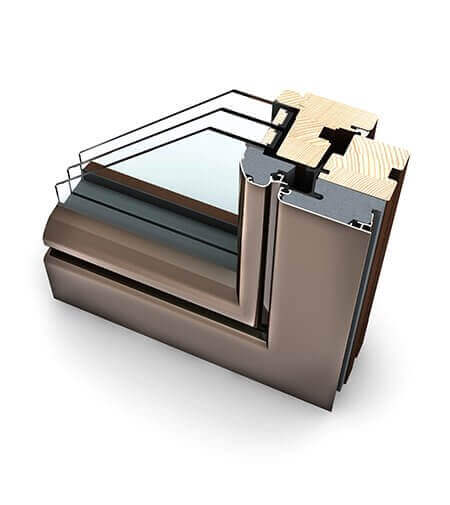 profil okna Drewno-Aluminium